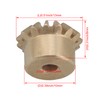 CNBTR 4Pcs Tapered Bevel Gear for Automotive Application 3mm Inner