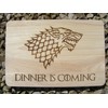 Game of Thrones Gift Idea Chopping Board, Bamboo Wood, Sea