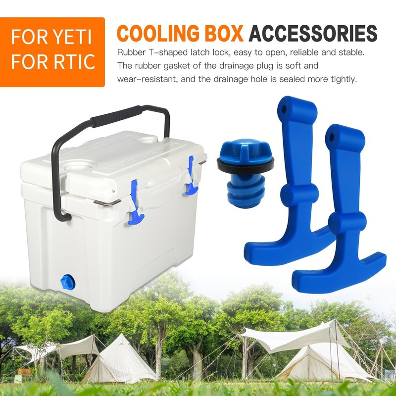 KOGUNXU Upgraded Cooler Accessories Kit - 2 T-Latch Straps +