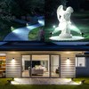 Laliled Solar Spotlights Outdoor, 2-in-1 Warm and Cool White Lighting