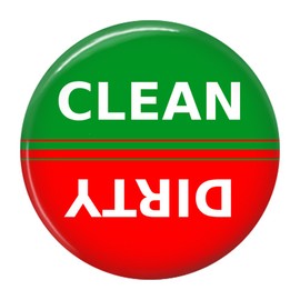 Pacific Impressions Gifts Clean Dirty Dishwasher Magnet Sign Indicator (Red Green)