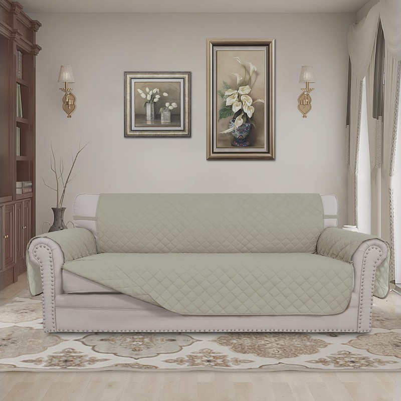Easy-Going Reversible Oversized Couch Cover for 3 Cushion Couch Sofa