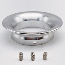 LEXOR Air Funnel Short Diameter 2.0 inch (50 mm) L 0.8 inch (20 mm) Aluminum Carburetor Intake Efficiency Air Cab Filter Silver Funnel