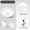 Hortsun Replacement Lamp Shade 4 Pcs White Replacement Plastic Lampshade