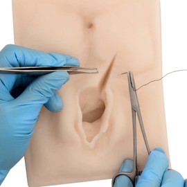 Female Vulva Incision Perineal Suture Practice Model (Right Cut) Laceration/Episiotomy Suture Simulator Practice for Gynecology Teaching to Medical Student, Doctor Training
