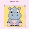 MXJSUA 4 Pack Cute Cartoon Animals Paint by Numbers Kit