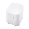 HAKZEON 4 Pack White Hanging Cup Holders, Plastic Pegboard Storage