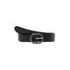 s.Oliver Leather Belt with Decorative Clasp, black