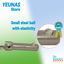 5/16" Diameter Quick Release Pin, Total Length 2.17", Effective Length 1.46", Stronger with Reinforced Pull Tab (4 Pack)