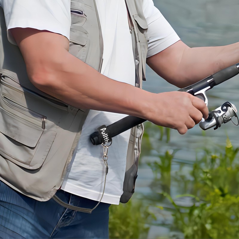 Pullther I01 Butt Belt Fishing Rod Drop Prevention Butt Rope