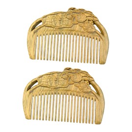 LALAFINA Sandalwood Hair Combs Set Non-static Comfortable Hair Massage for Women