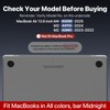 Soonjet Compatible for MacBook Air 13.6 inch Case M4 M3