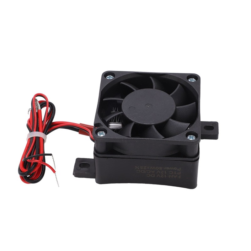 PTC Fan Heater DC12V 50W Constant Temp Heating Insulated Mini