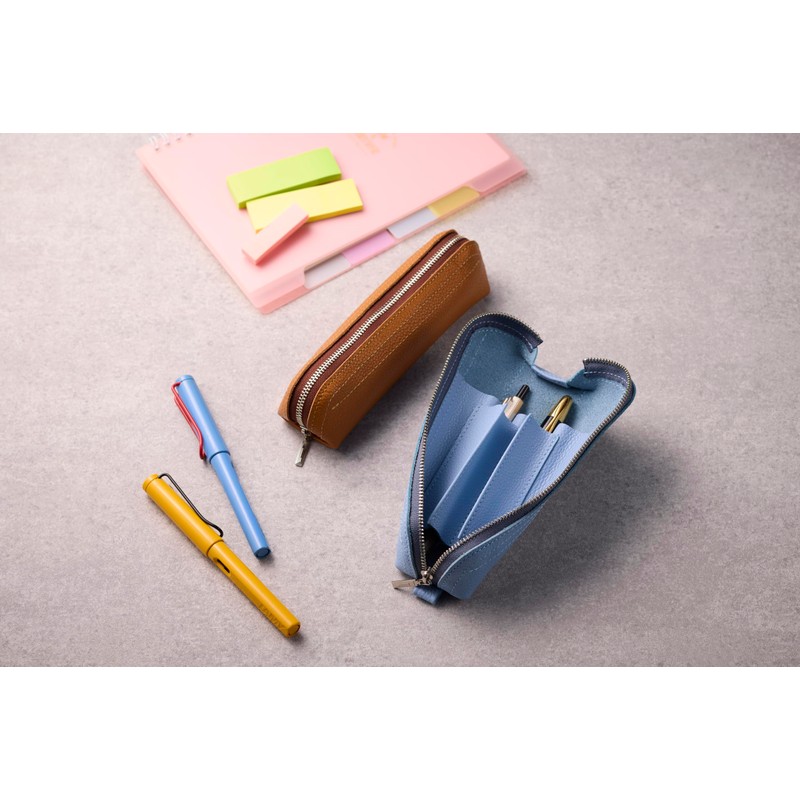 Leather Workshop Innoshima Pen Case, Pencil Case, Roll Pen Case,