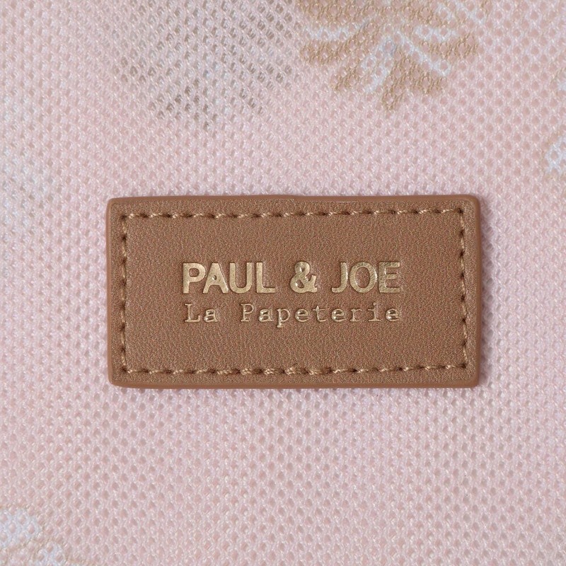 PAJ-PO14-PK Printed Mesh Flat Pouch Paul & Joe La Papetrie