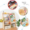 MORIMOE Kids’ Bookcase & Toy Storage Organizer, Solid Wood, 100%