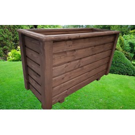 PK - 1389 - A51 ClassiV Varnished External Dimensions 100 x 40 x 60 cm Flower Box Raised Bed Plant Trough