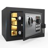 PATRON Small Safe Box for Money with Code and Keys，Solid