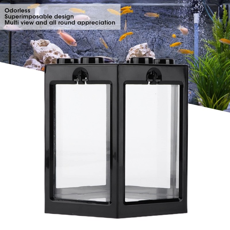 CHICIRIS Mini pecera, pequeña pecera portátil para Acuario, Revestimiento Ultra