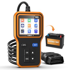 UMEIJA OBD2 Scanner with Upgrade Battery Tester - Diagnostic Tool for Cars That Check Engine Light & Emissions Readiness Read and Clears Vehicle Error Codes for All OBD II Protocol Vehicles Since 1996
