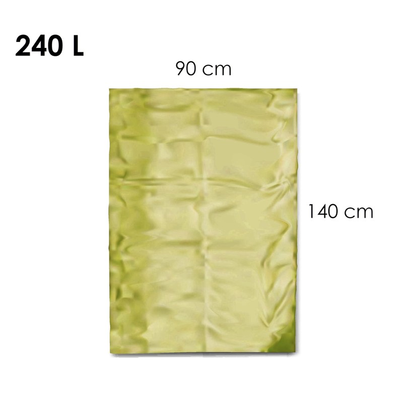 IDEA HOME - Pack of 10 LDPE Bin Bags, Rubbish