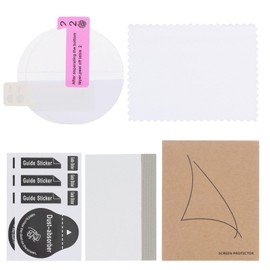 sourcing map 2pcs Watch Glass Screen Protectors 45mm HD High Definition Anti-Scratch Waterproof Ultra-Thin TPU Universal Smartwatch Screen Protective Film with Cloth Sticker Scraping Card