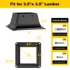 FMhotu 4x4 Post Base 9Pcs, Internal 3.5"x3.5" Heavy Duty Powder-Coated
