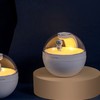 220ML Mini Humidifier USB Astronaut Design with Warm Yellow Light