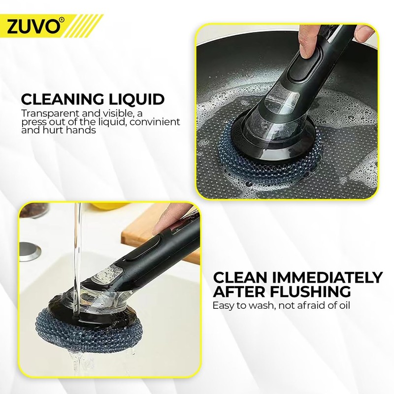 Zuvo Scrubbing Brush Wire, Black, 1