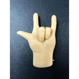 Unbranded Tiny ‘Rock & Roll” Hands Finger Puppet (Left Hand)