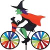 Premier Kites 20" Witch on a Bike Spinner,  Whirligig, Yard Stake, Garden Decor