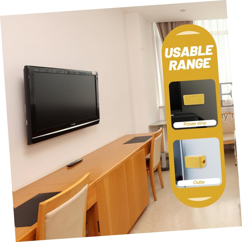 SHINEOFI Multi-Functional Wall-Mounted Storage Box 1pc Cable Management Box Cable