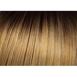 Hairuwear Hairdo Swept Back Short Cut Shag Wig With Textured Layered Waves, Average Cap - SS25 Rooted Ginger Blonde