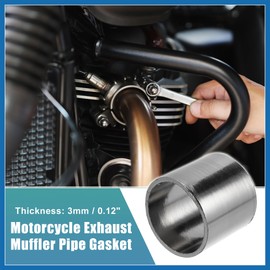 A ABSOPRO 42mm ID 48mm OD Motorcycle Exhaust Muffler Pipe Gasket Graphite Item Replacement