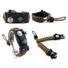 Survival Bracelet Adjustable 7 Strand Paracord Survival Kit 20 in