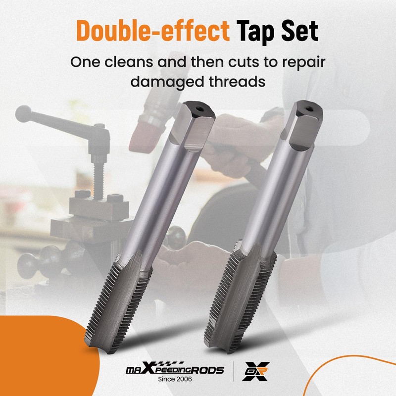 maXpeedingrods Spark Plug Thread Repair Kit, M14 x 1.25 Taps