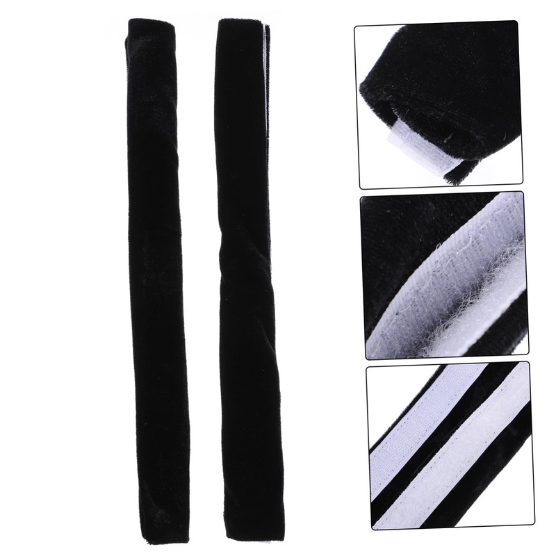 Hohopeti Appliance Handle Covers 1 Pair Velvet Refrigerator Door Handle