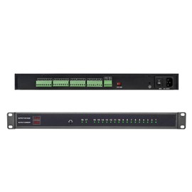 UltraPoE 1U Rack Mount Power Supply – 18-Channel 12V 20A DC Output with Reset Fuse, 4ft Replaceable AC Cord. Ideal for Security Cameras, DVRs, CCTV Systems