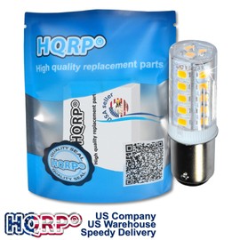 HQRP 2-Pack Navigation and Anchor Light Ba15d Bayonet Base 24LEDs Dual Contact SMD LED Bulb Warm White 12-24 Volt DC