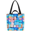 VOID Colourful Squares Shopping Bag 33 x 33 x 14