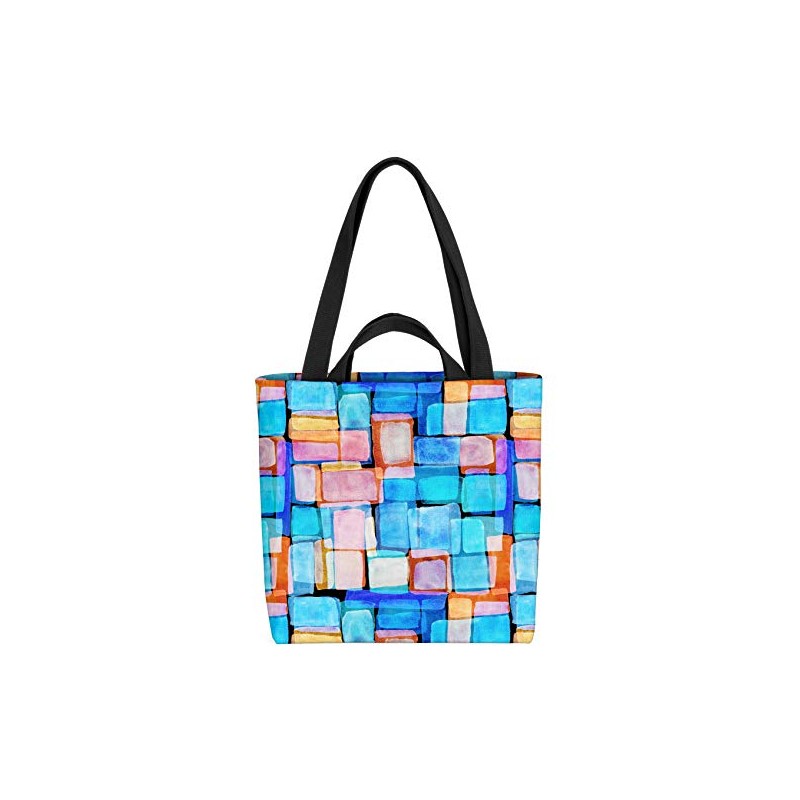 VOID Colourful Squares Shopping Bag 33 x 33 x 14
