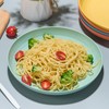 Luckore 10 inch Deep Dinner Plates Set of 8 Wheat