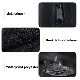 DONGKER Bird Cage Cover,Waterproof Bird Black-Out Warm Cover with Zipper & Small Window Design for Birds Parrot Parakeets Macaw Lovebirds