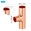 PATIKIL 5/16" x 1/4" x 5/16" ID Reducing Tee Copper