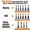 MulWark Magnetic Nut Driver Set 16 pcs Impact Driver Bit