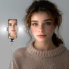 Somikon Smartphone-Selfiestick: 2er-Set Smartphone-Selfie-Stativ, 2 LED-Lichter, mit BT-Fernauslöser (Selfie Stick