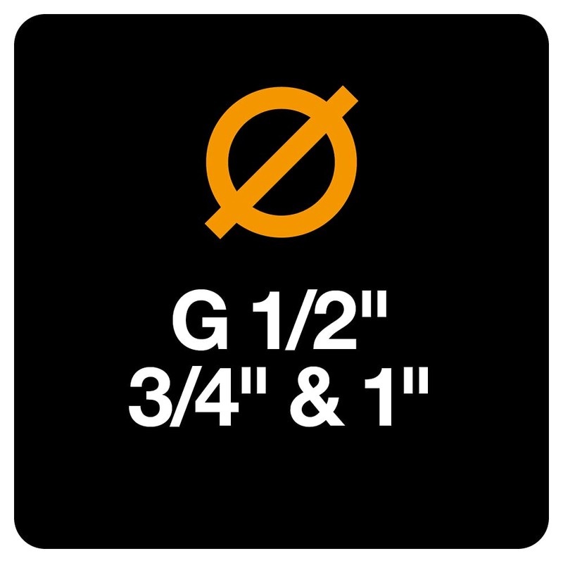 Fiskars 1057621 Schlauch Hose, Black/Orange/Blue