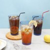 JGIRL Unbreakable Plastic Drinking Glasses,Set of 6,16 Ounces (Blue) |