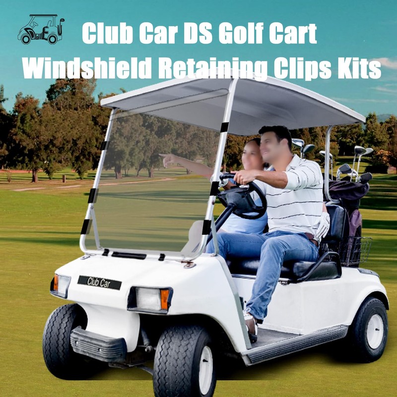 Drive-up Golf Cart Windshield Retaining Clips Kit for Club Car