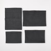 MUJI NDD96A1S Nylon Mesh Bag-In Bag, Black, A4